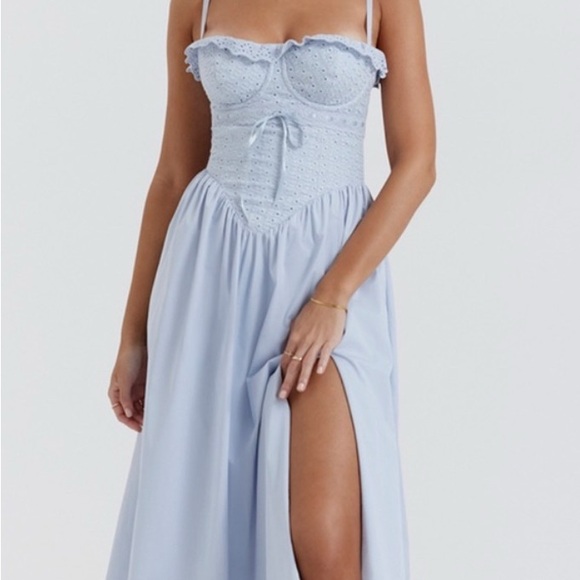 House of CB Jamie blue soft dress . Never used , tags intact - Picture 3 of 7